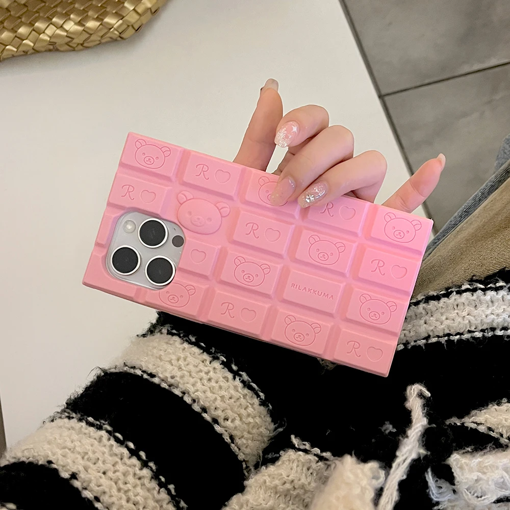 Soft Silicone Hello Kitty Bear Chocolate Case For iPhone - Image 6