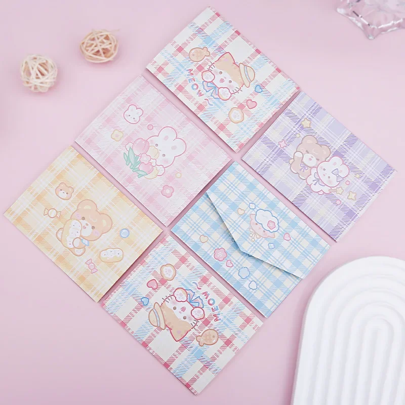 10 picec set Tri-folding Instagram Cartoon Greeting Cards
