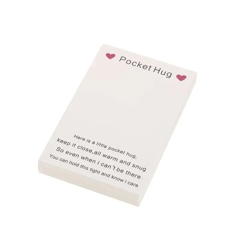 100 Durable Heartfelt Pocket Hug Cards