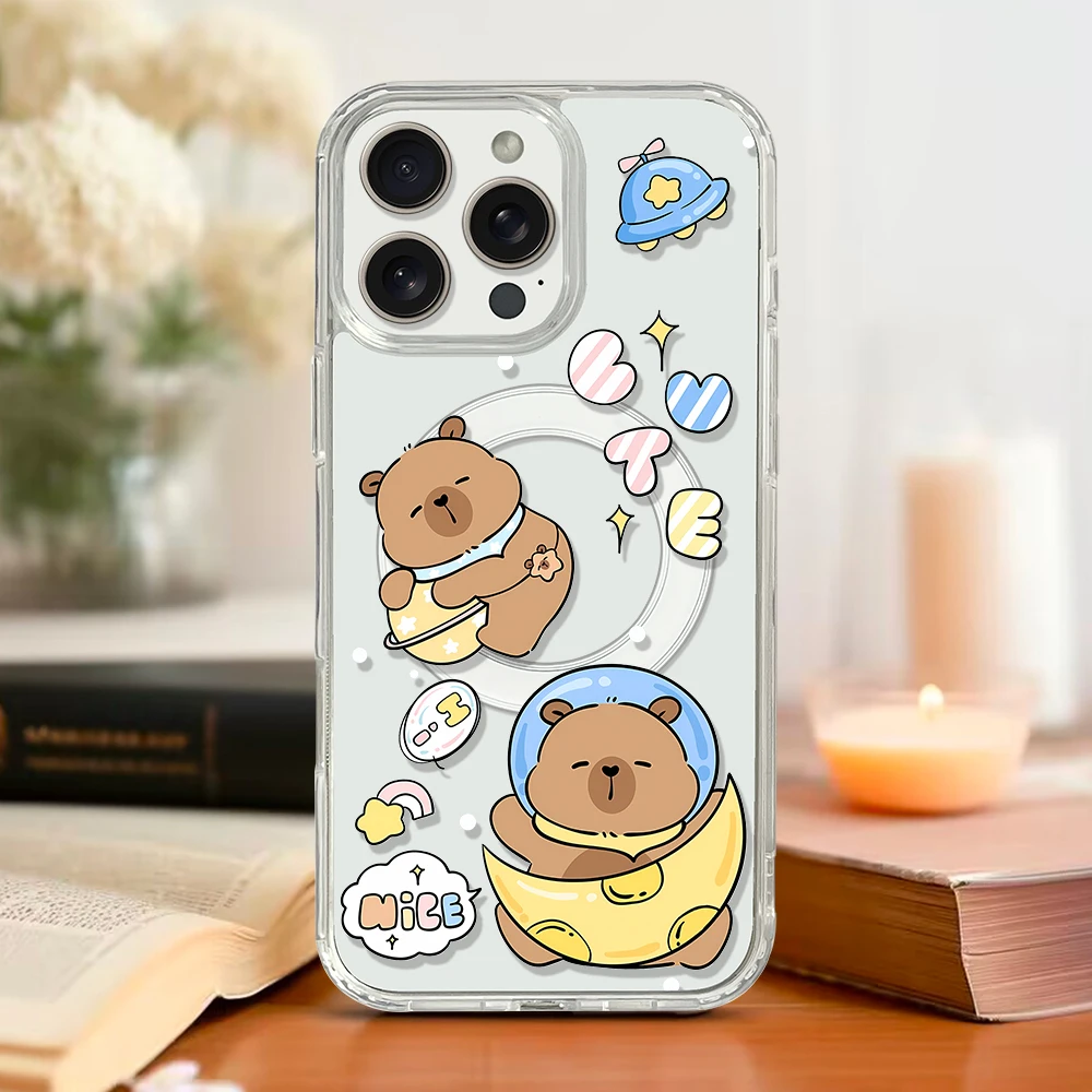 Cute Capybara Magnetic Phone Case - Image 6