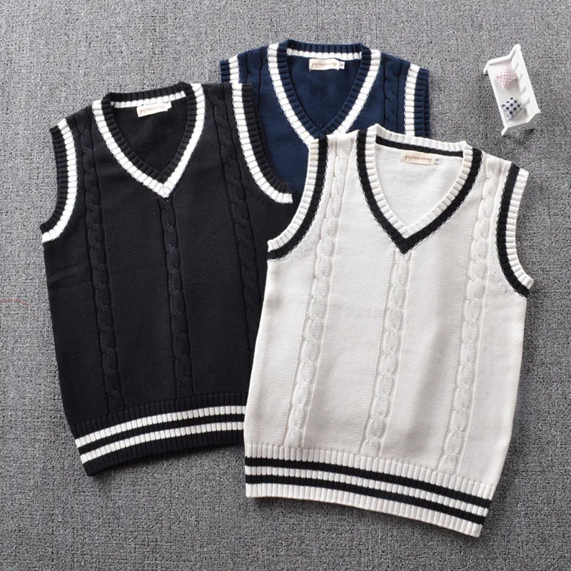 School Sleeveless Sweater Vest