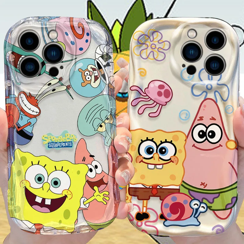 Silicone Lovely S-Sponge Bobs Case for iPhone