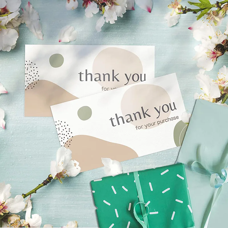 100pcs Thank You Card Labels