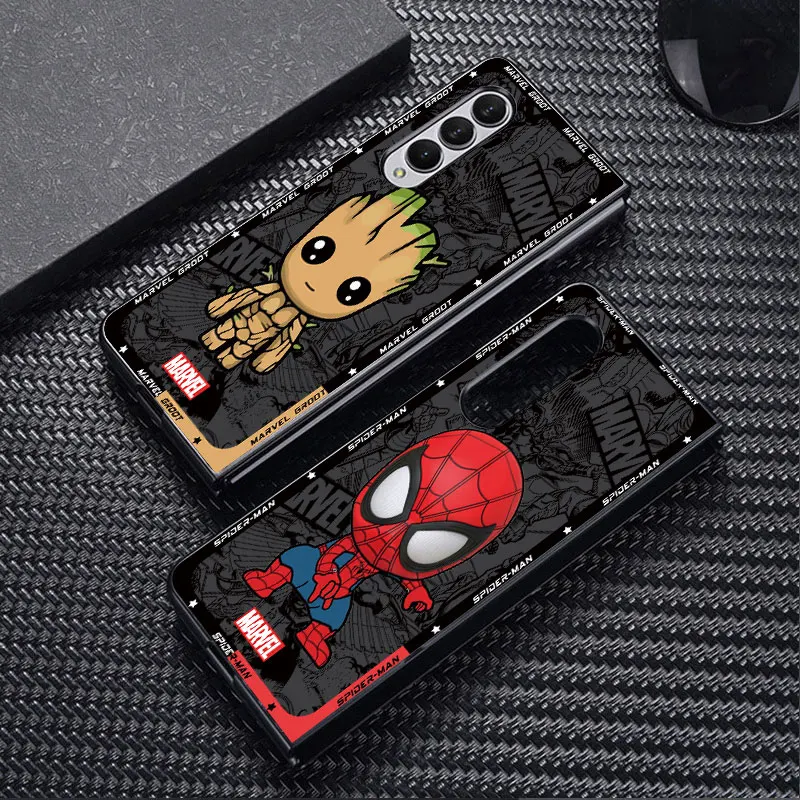 Cartoon Marvel Spiderman Groot Case for Samsung