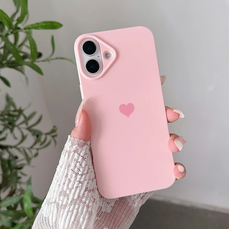 Silicone Love Candy Color Soft Case For iPhone