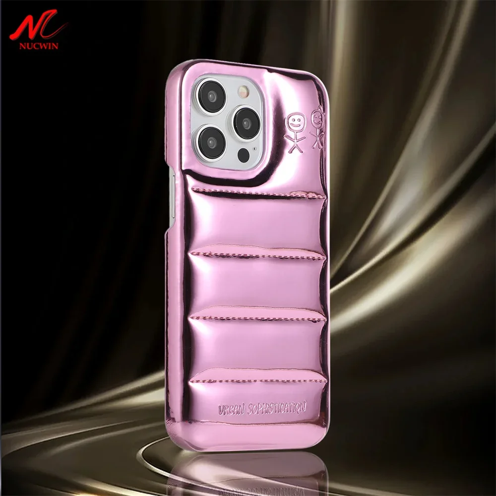 Funny Laser Bling Down Jacket Case for iPhone