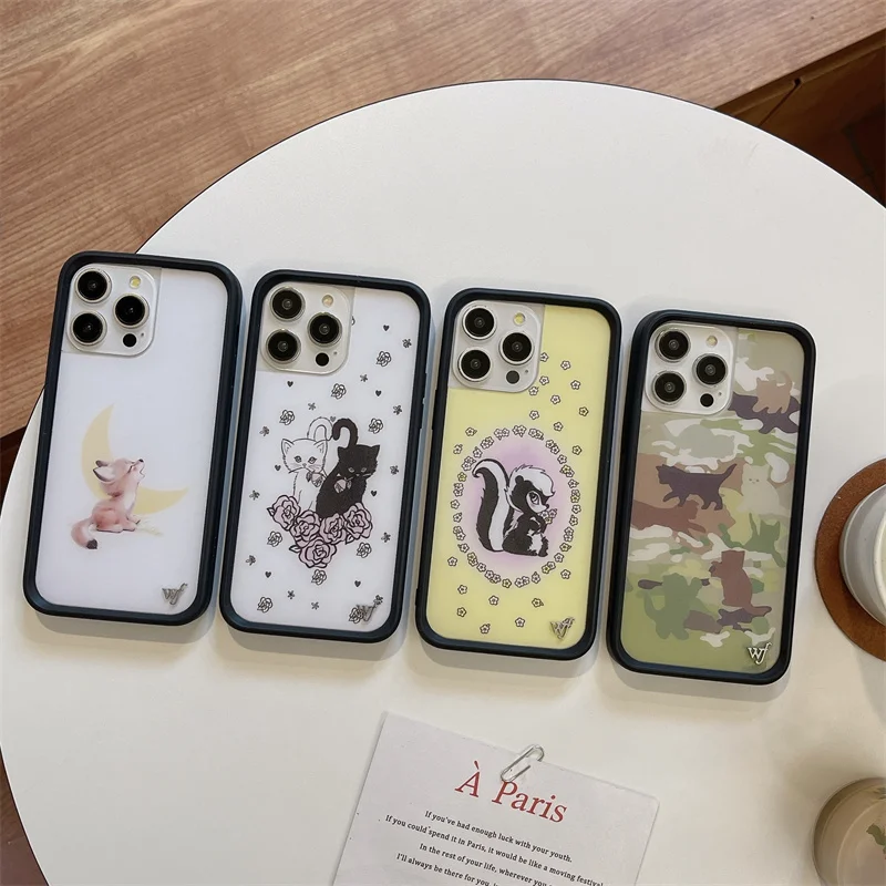 Wildflower 3D Kittens Camo Fox Phone Case