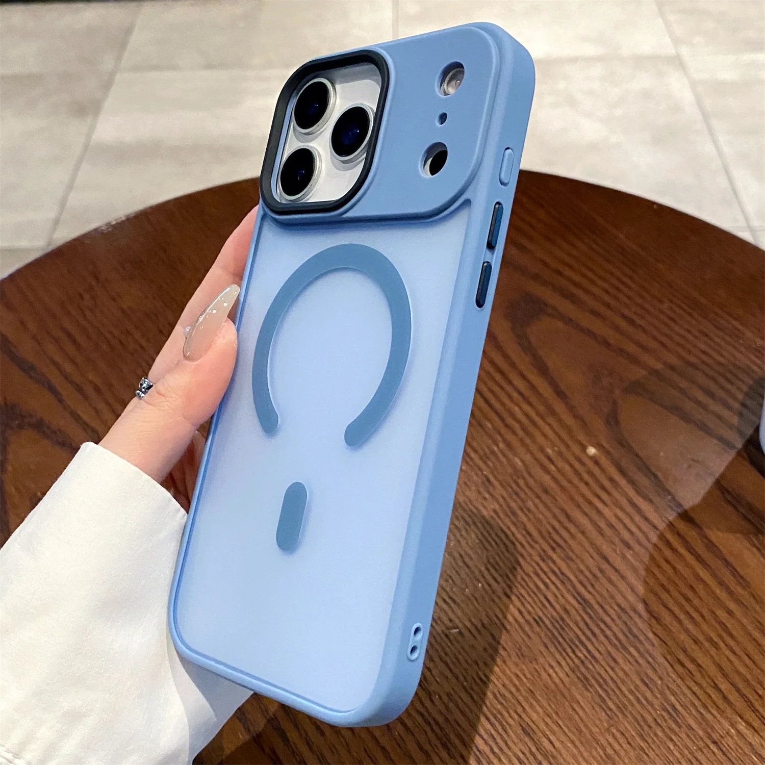 Luxury Translucent Matte Shockproof Magnetic Case