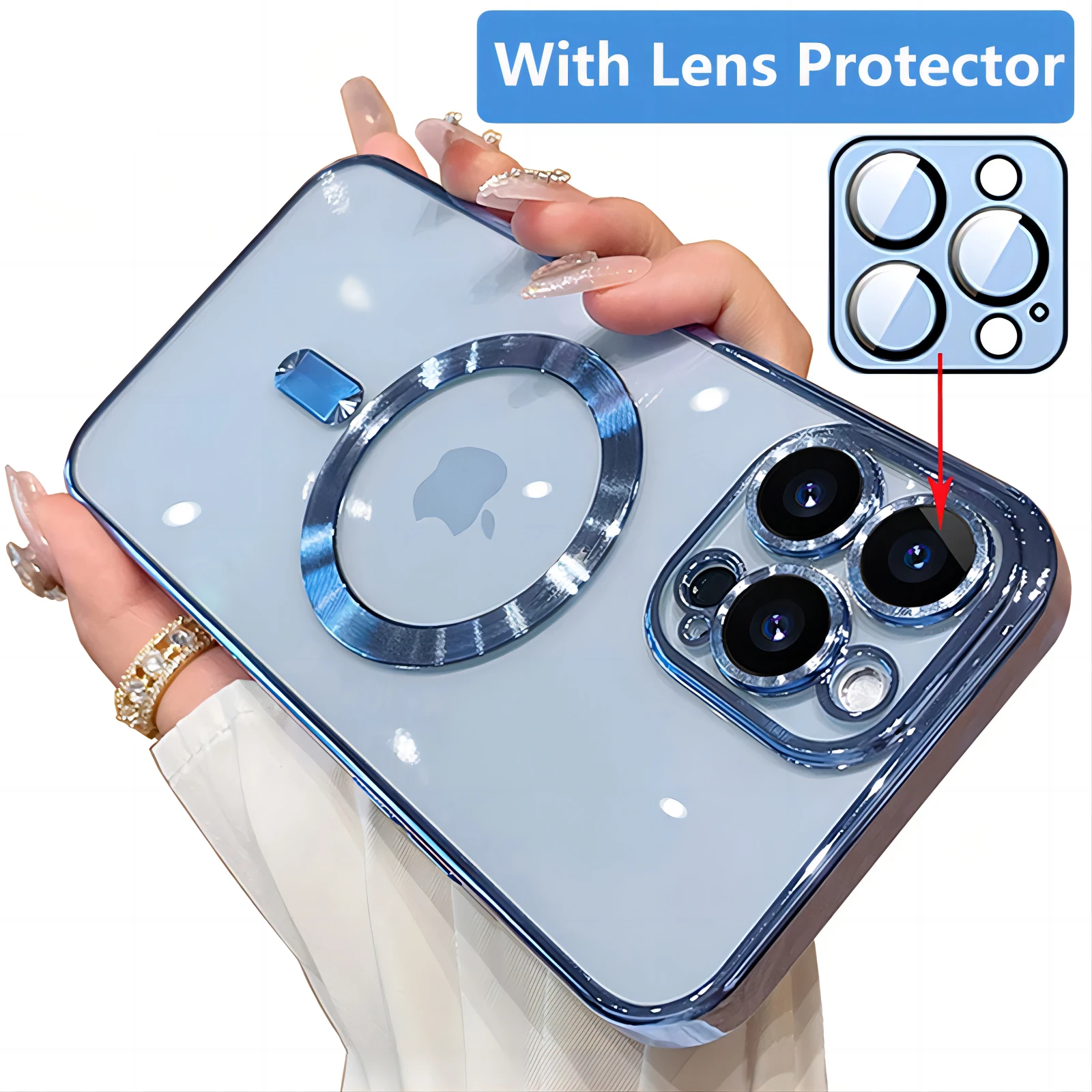 Camera Lens Protector Glass For Magsafe Case