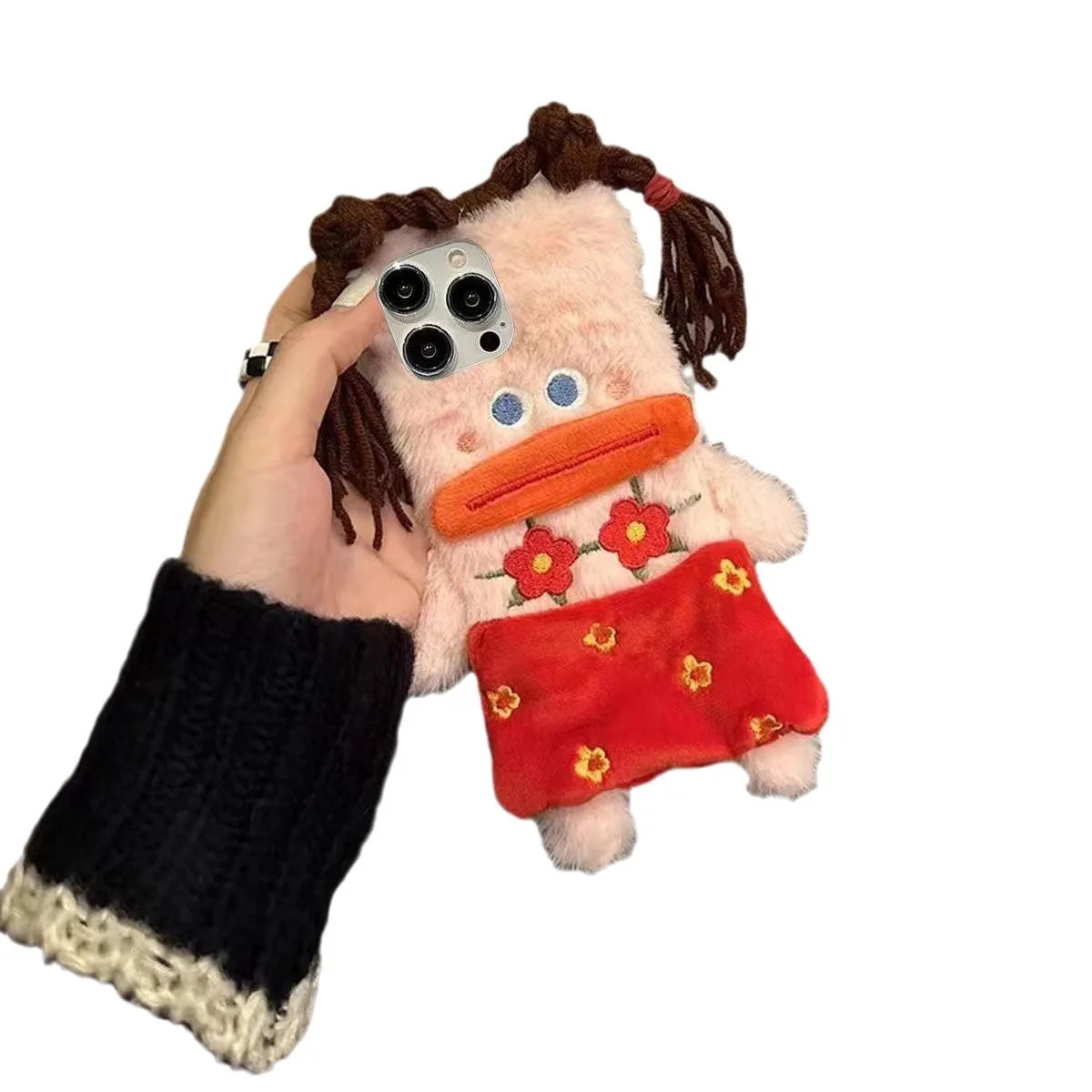 Plush Funny Sausage Mouth Phone Cases for IPhone - Image 4