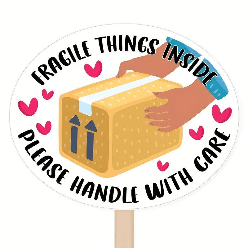 200 Handmade Business Stickers (Fragile Items)