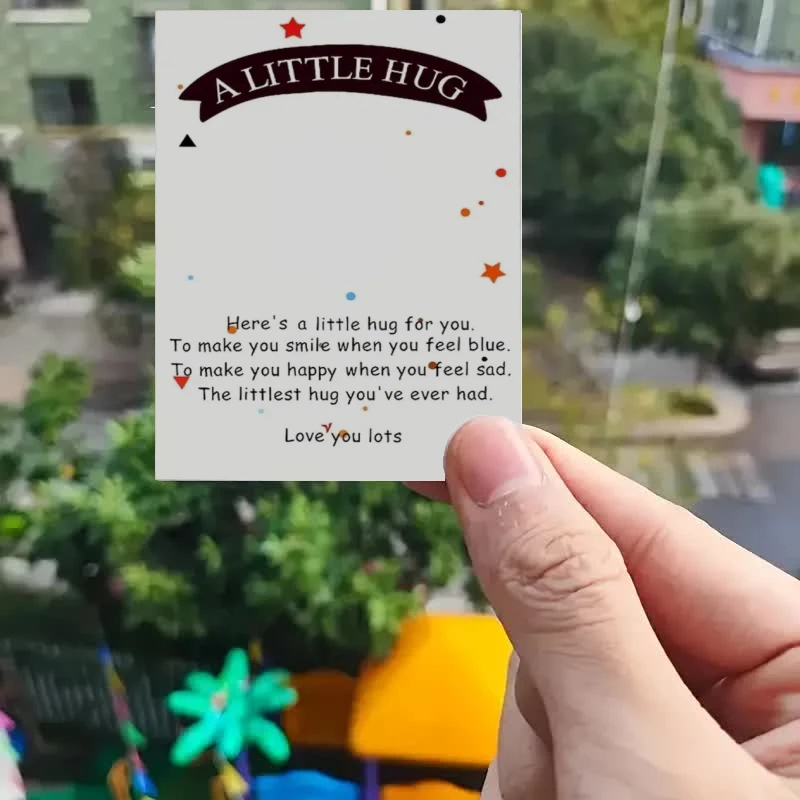 10pcs/50pcs Cute Greeting Pocket Hug Cards
