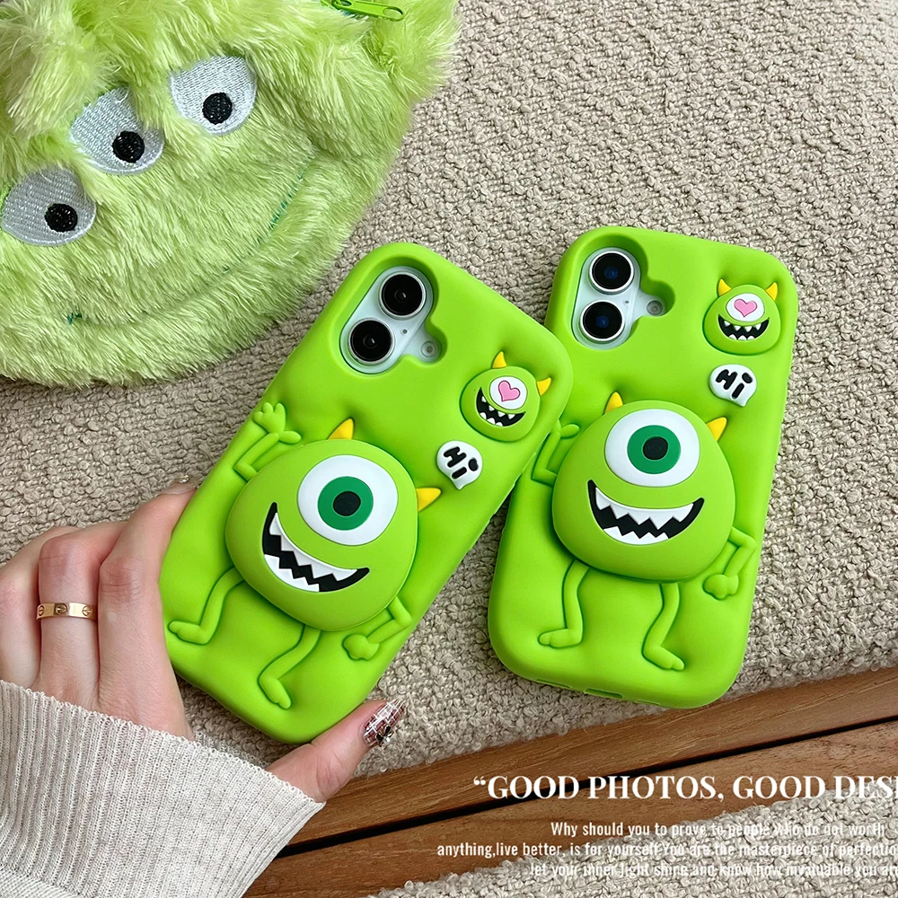 Soft Silicone Funny Monsters Cover With Stand