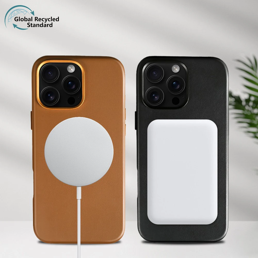 Eco-Friendly Magnetic Leather Phone Case for Iphone