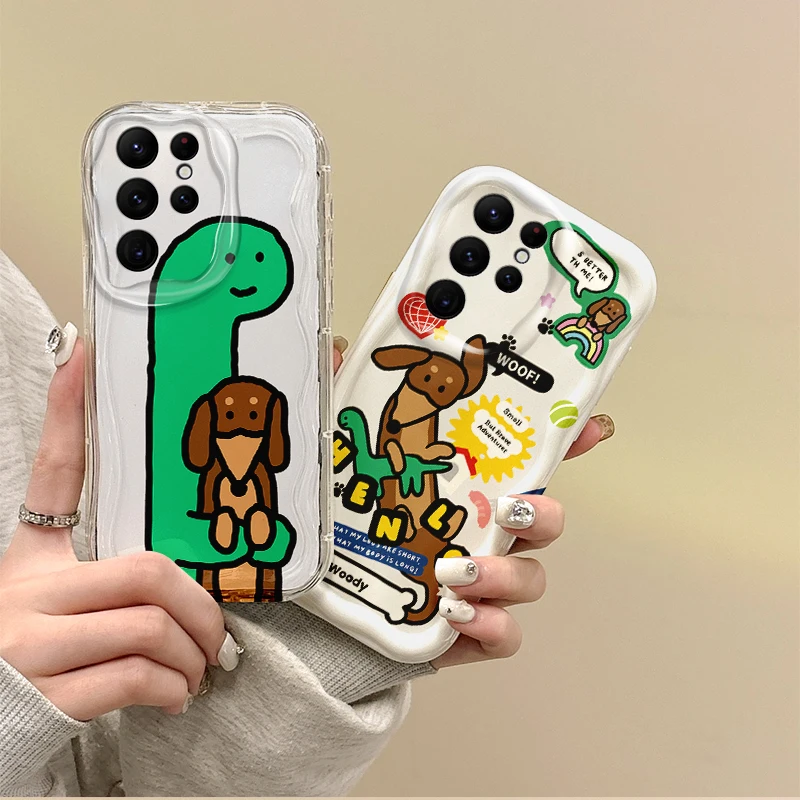 Cartoonized Funny Little Dinosaur Phone Case For Samsung