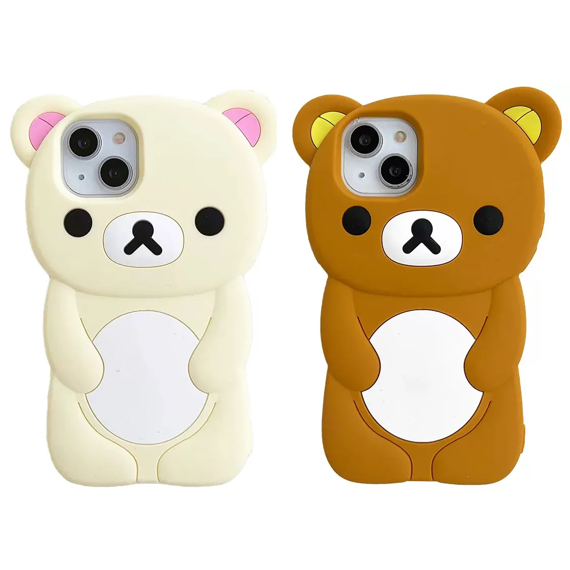 Silicone Bear Soft Cover Case For iPhone