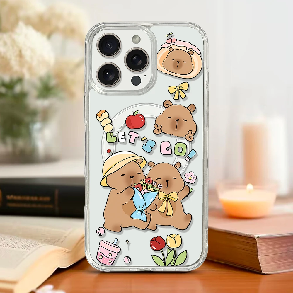 Cute Capybara Magnetic Phone Case - Image 2