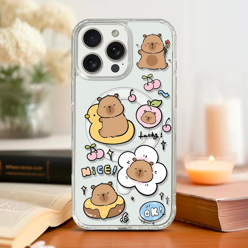 Cute Capybara Magnetic Phone Case - Image 4