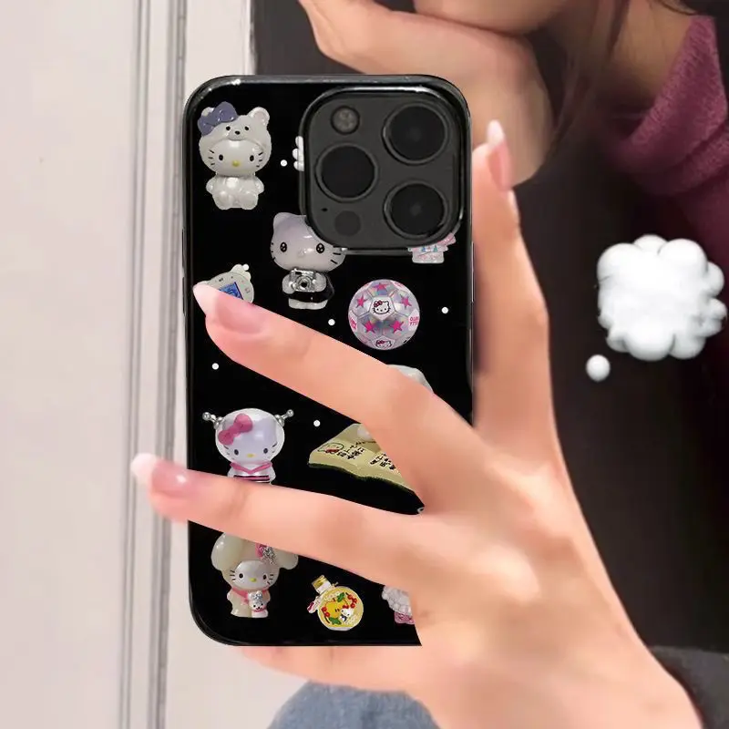 Cute INS Style Black Hello Kitty Phone Case