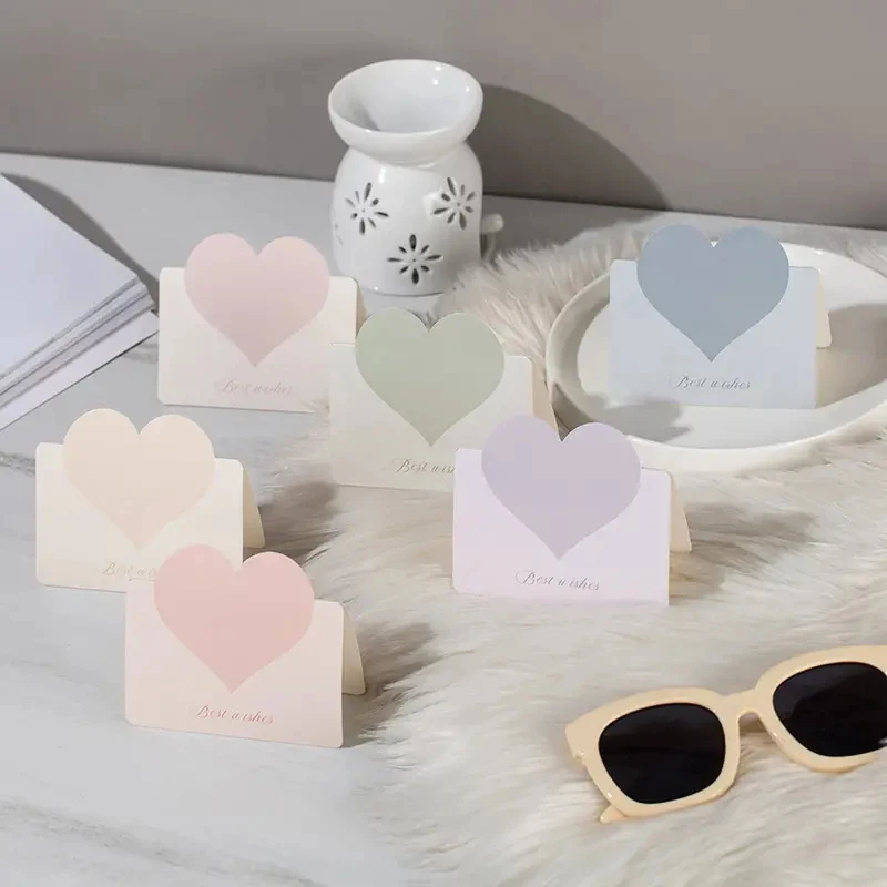 100pcs Love Heart Greeting Card with Envelope