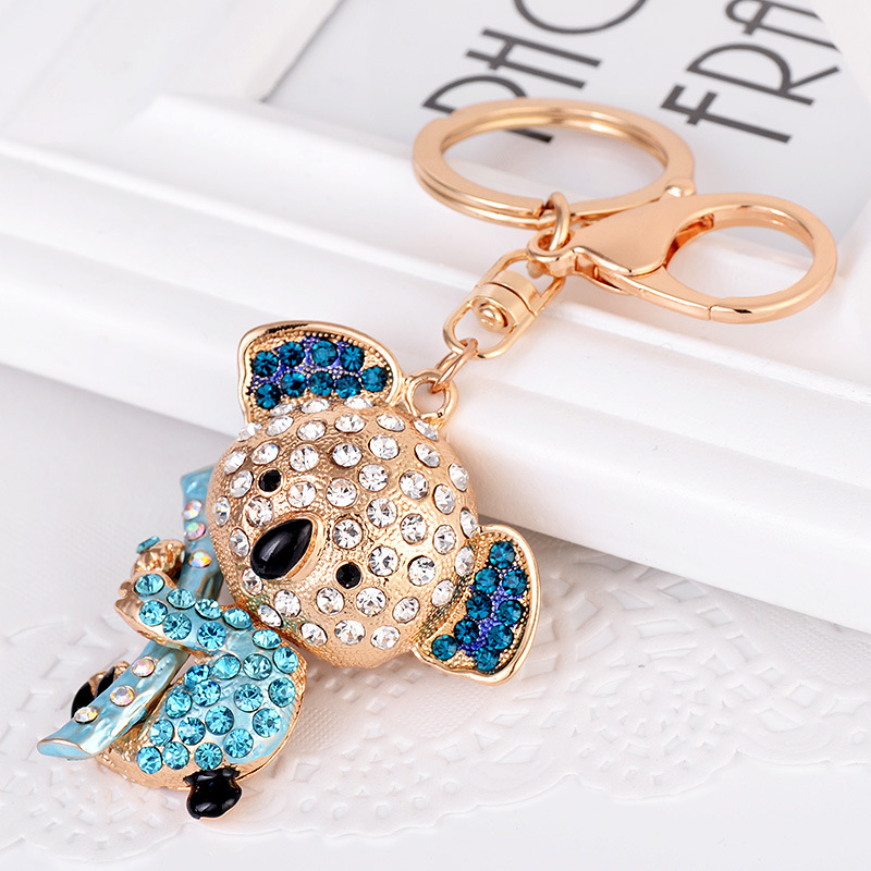 Fashion Diamond-Embedded Koala Keychain - Image 2