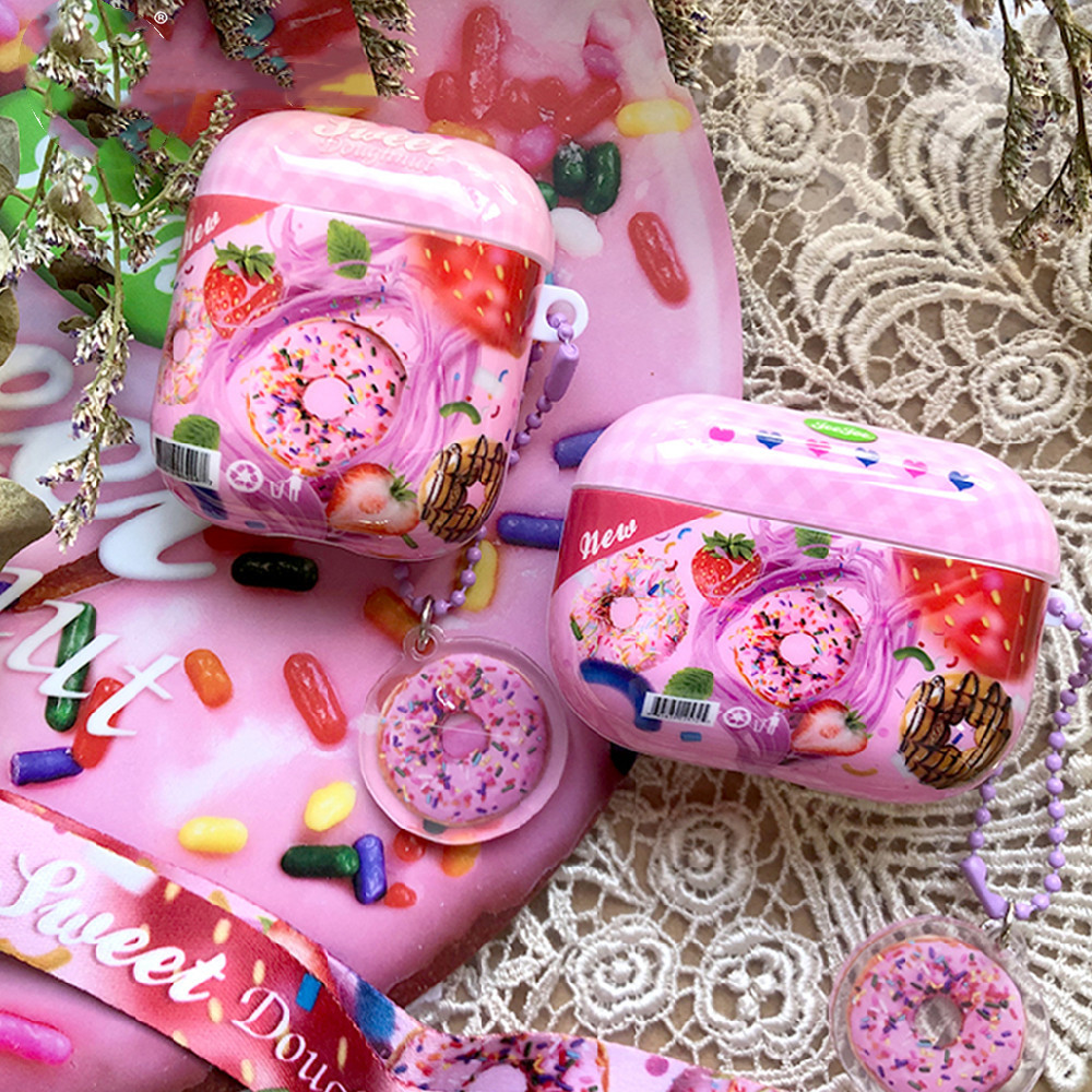 Patterned Donut Earphone Protection Case