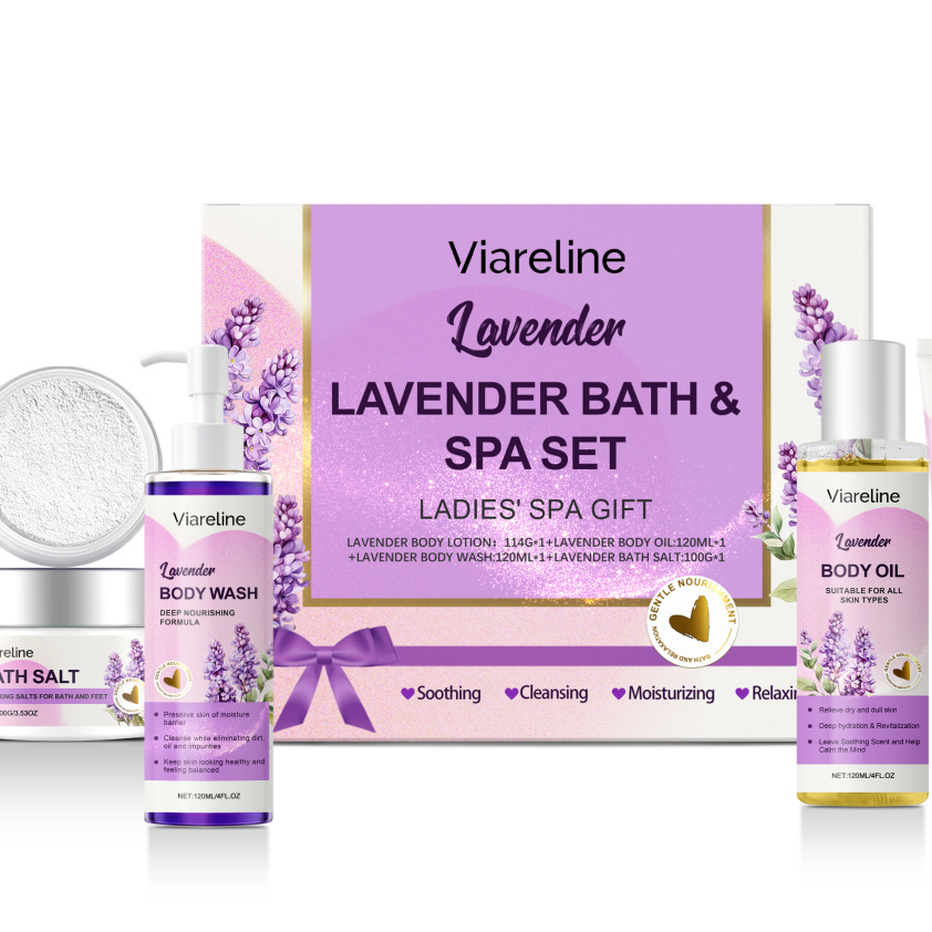 Lavender Bath Set