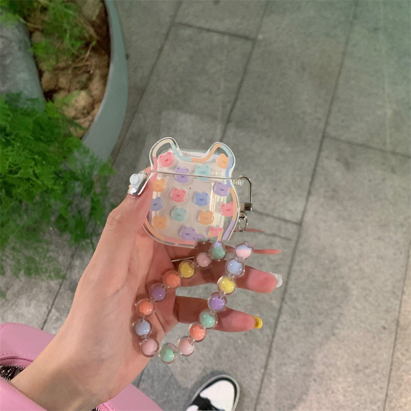 Cute Ins Rainbow Bean Earphone Case - Image 2