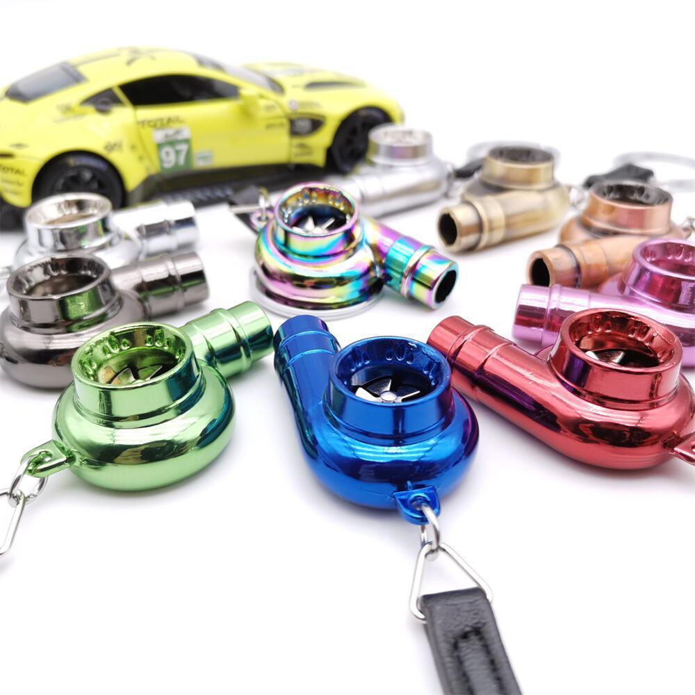 Car Turbo Whistle Simulation Alloy Metal Keychain - Image 2