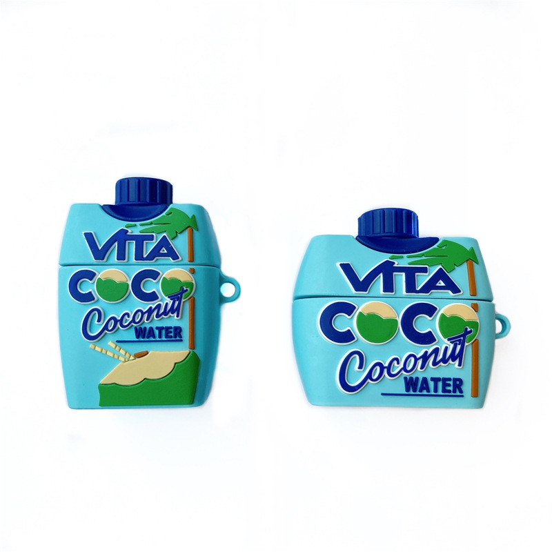 Silicone Coconut Water Shell Earphone Case