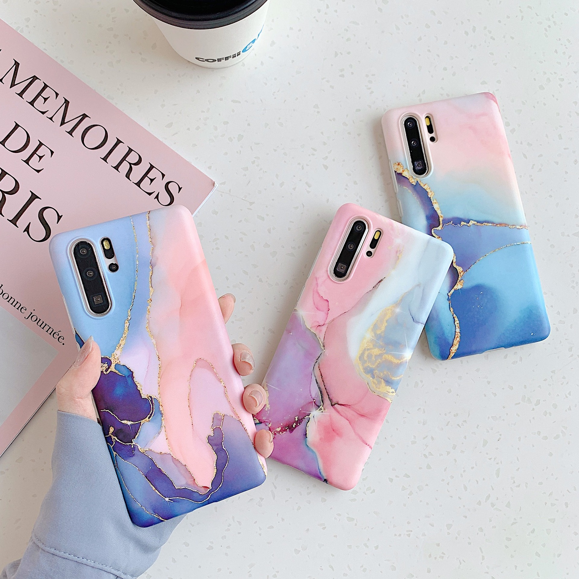 Siny Mutli Gradients Marble Phone Case