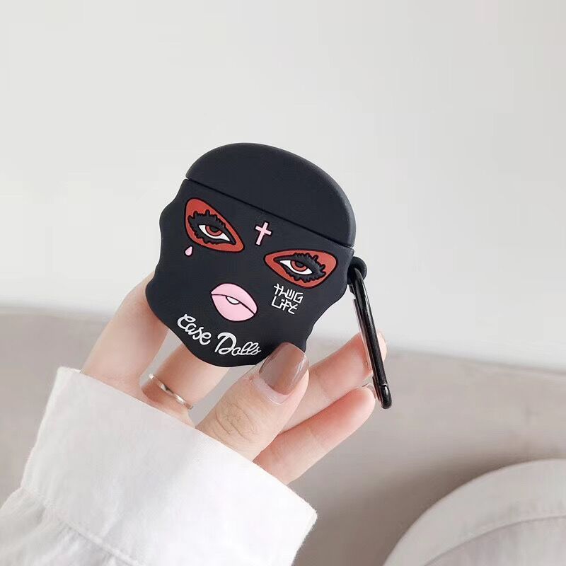 Silicone Lady Face Ninja Headset Case