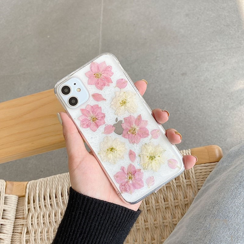 Hyuna Handmade Real Flowers Soft Case
