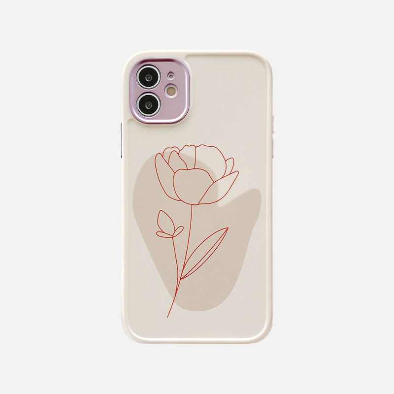 Vintage Leaf Flower Shockproof Phone Case - Image 2