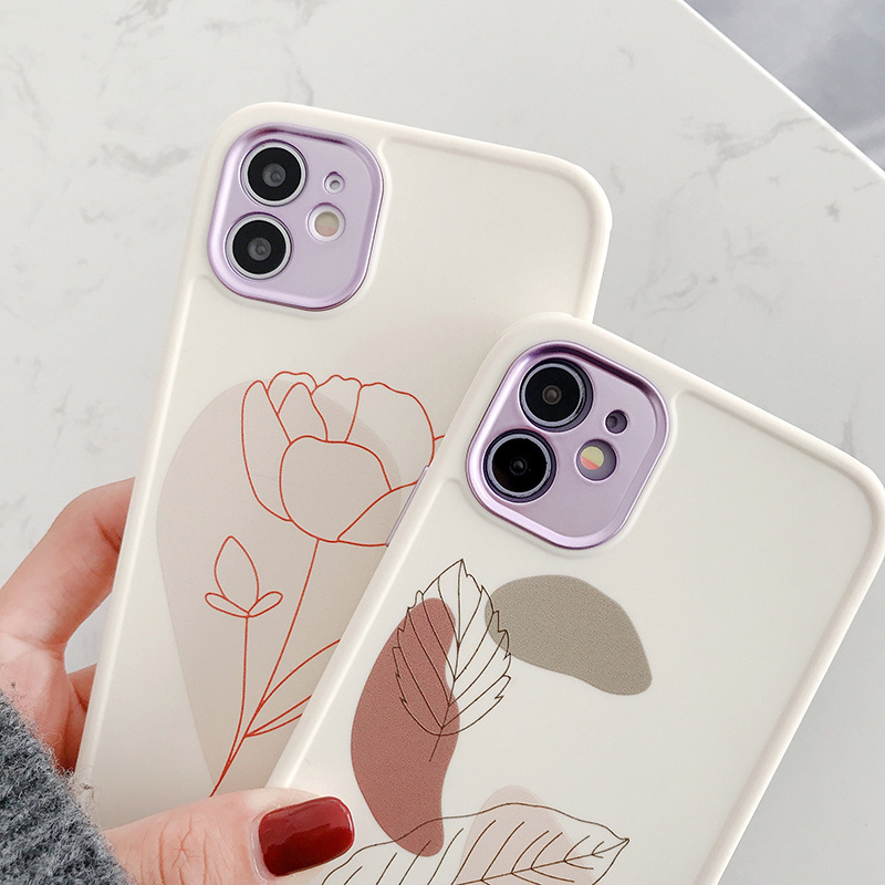 Vintage Leaf Flower Shockproof Phone Case - Image 3