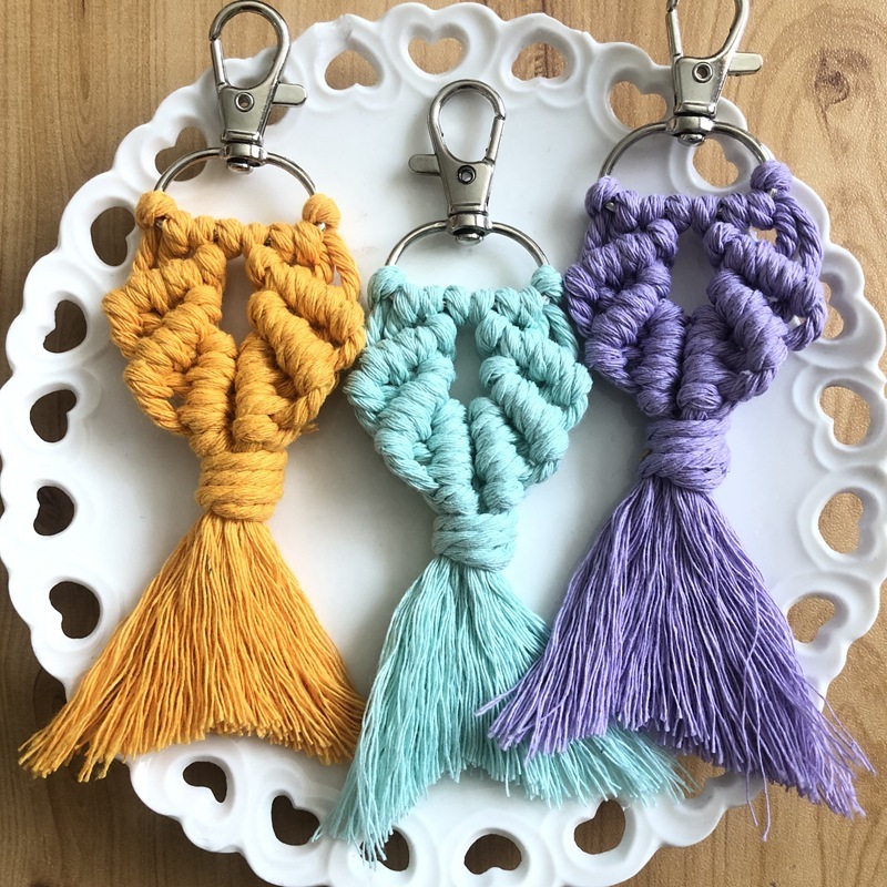 Bohemian Fishtail Hand-Made Woven Keychain