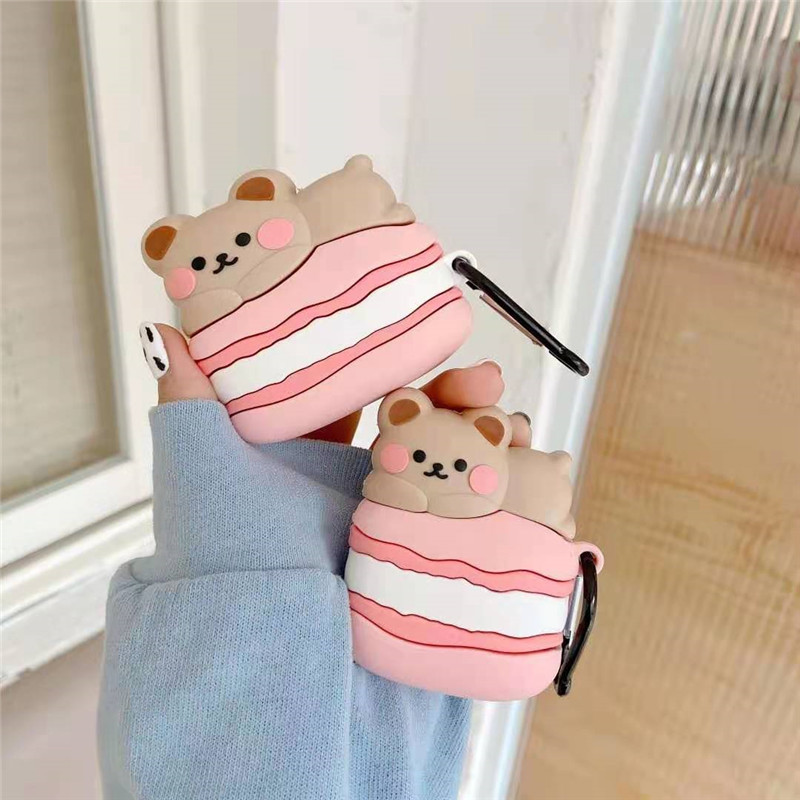 Cute Macaron Bear Protective Case