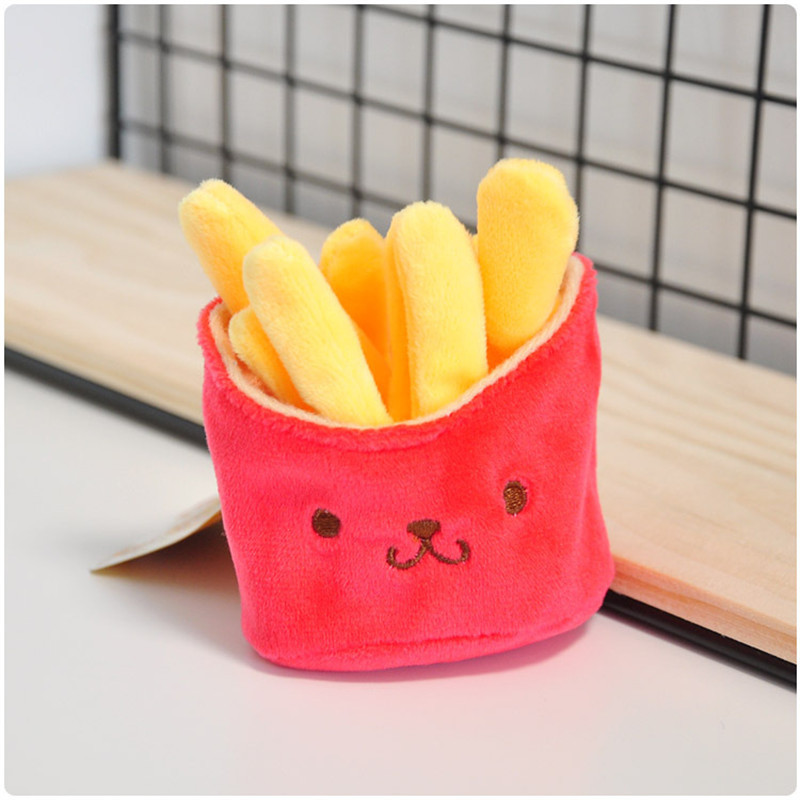 Hamburger Sandwich Cute Plush Pendant Keychain - Image 3