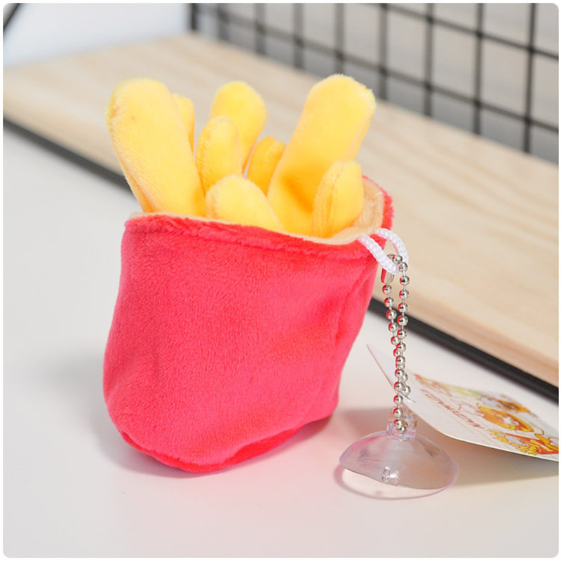 Hamburger Sandwich Cute Plush Pendant Keychain - Image 4