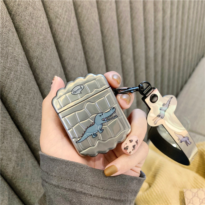 Electroplated Dinosaur Headphone Case