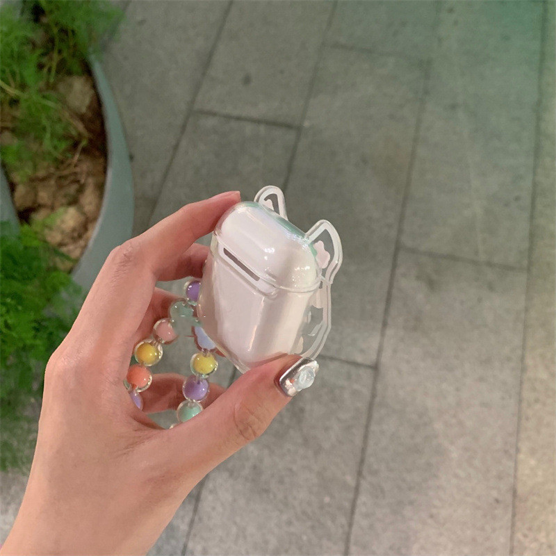 Cute Ins Rainbow Bean Earphone Case - Image 3