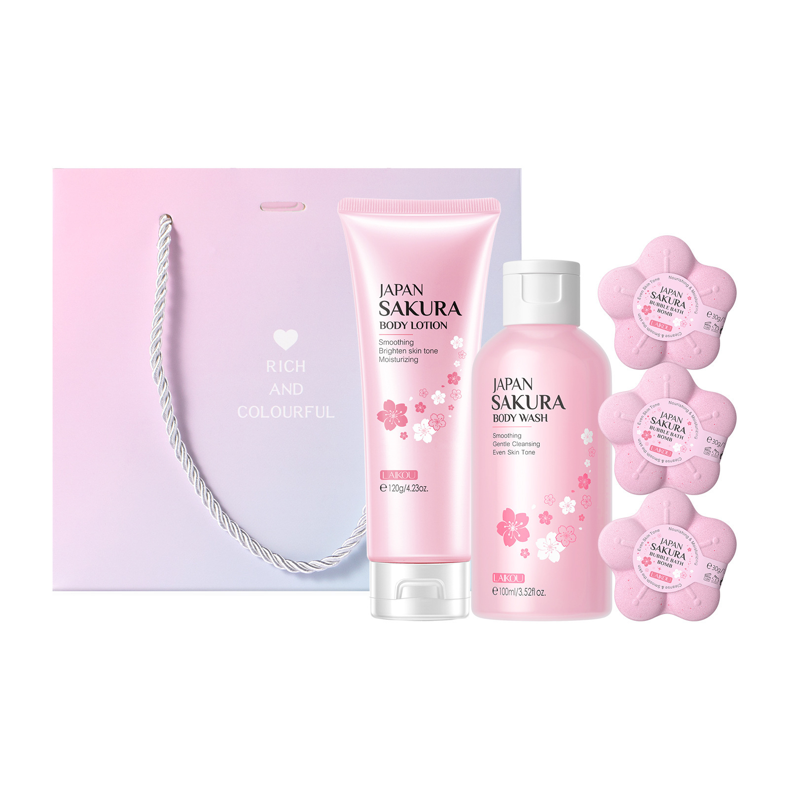 Cherry Blossom Bath 3-piece Set - Image 5
