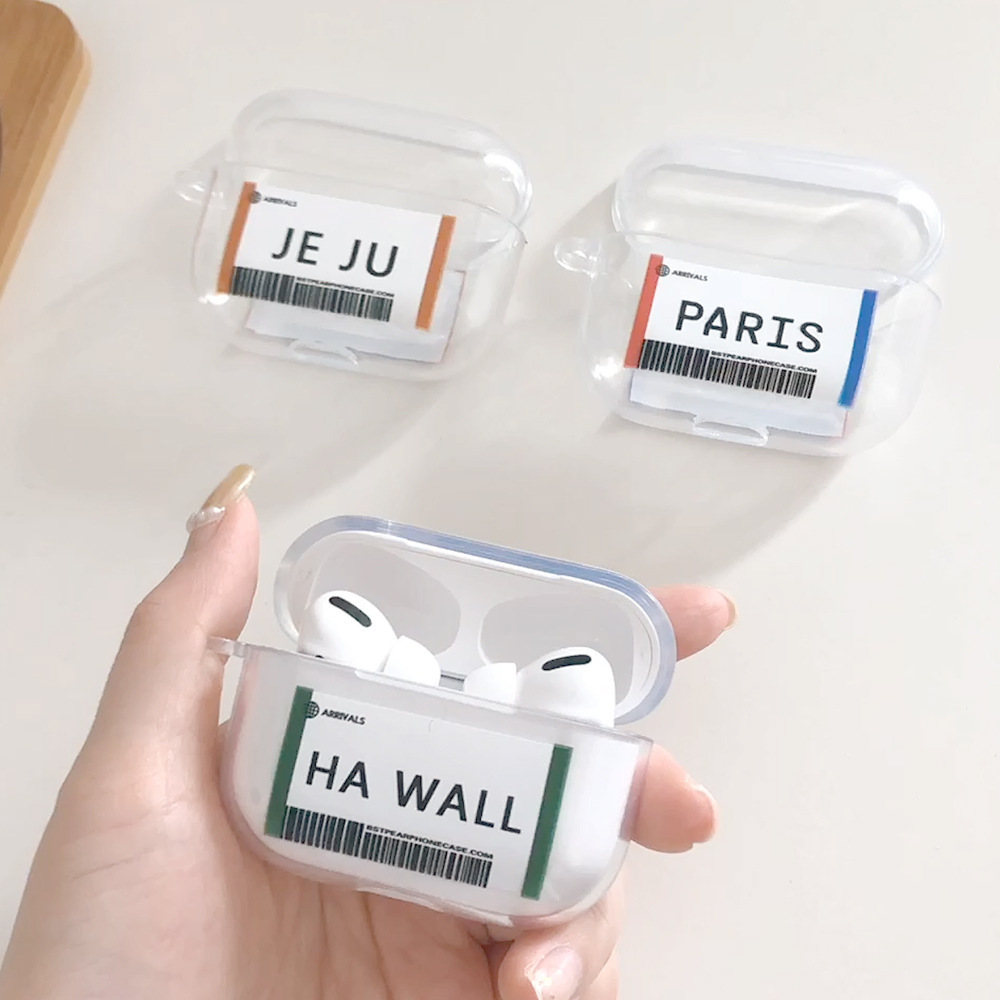 City Bar Code Ticket Headphone Case