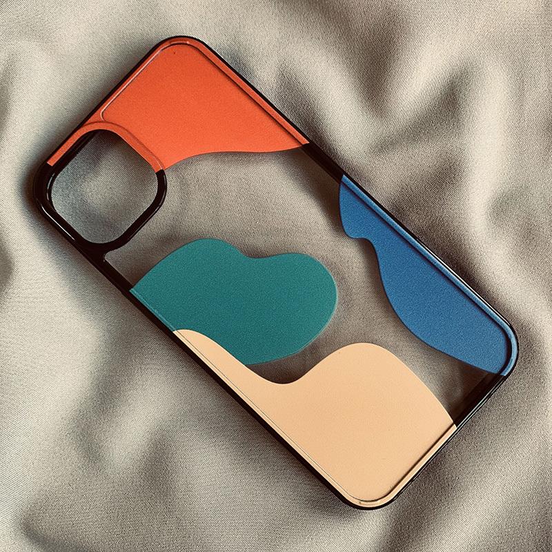 Color Block Geometry Phone Cases - Image 3