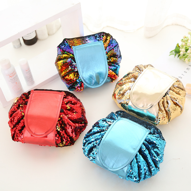 Mermaid Sequins Design Cosmetic Bag