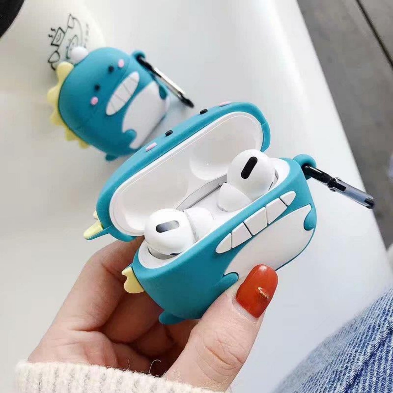 Silicone Cartoon Animal Earphone Case - Image 4