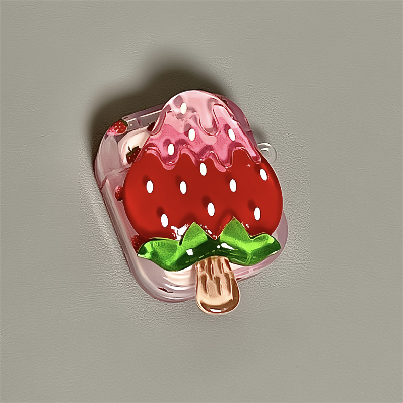Summer Strawberry Popsicle Earphone Cover