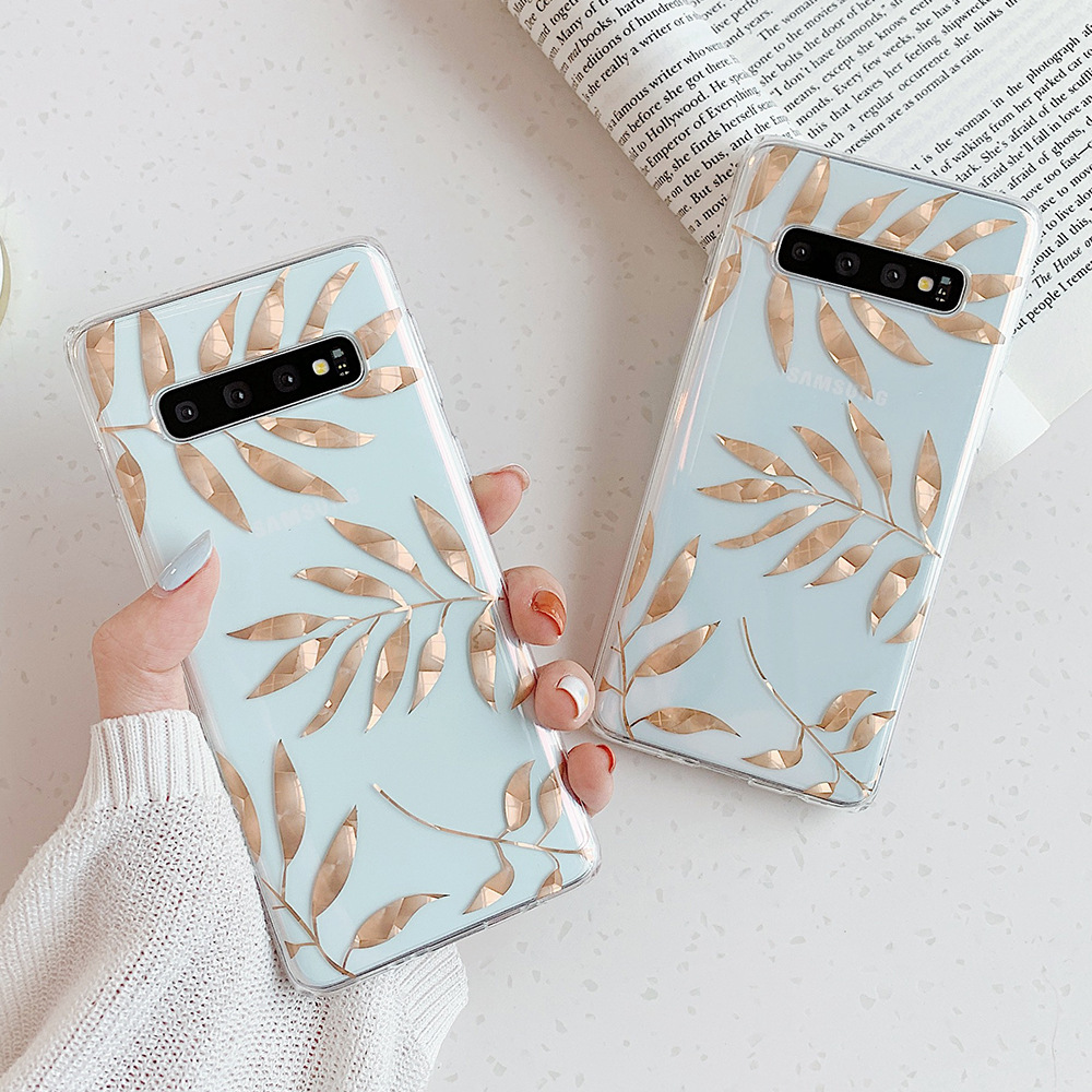 Electroplating Leaf Phone Case
