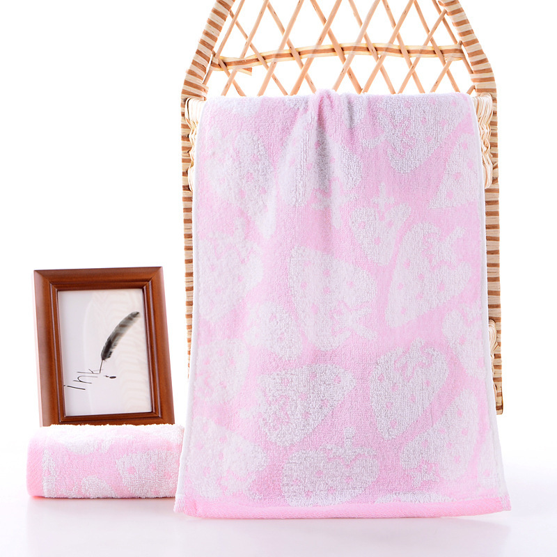 Bamboo Fiber Strawberry Towel
