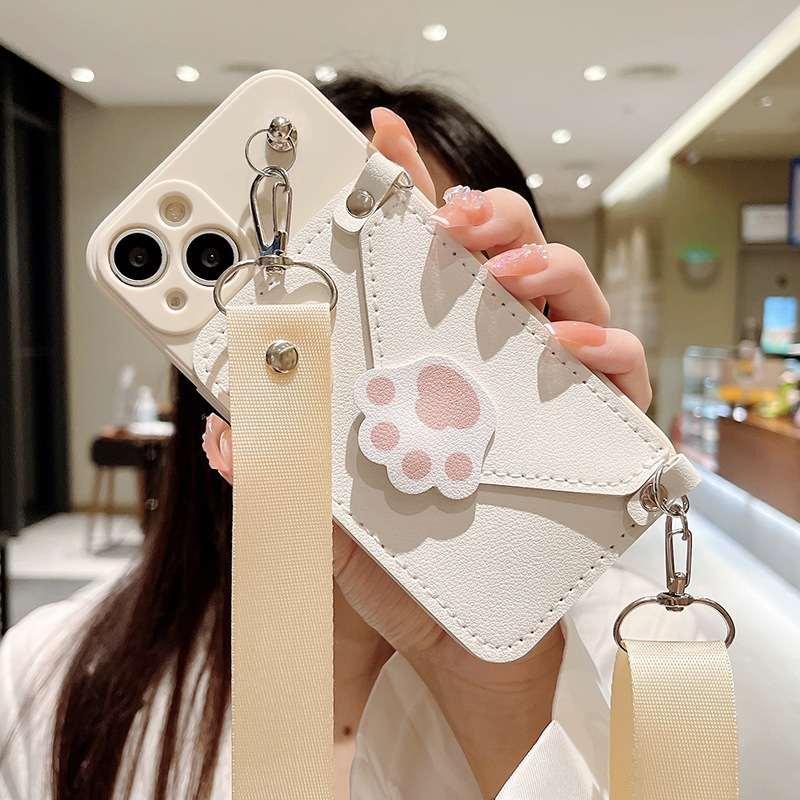 Crossbody Cat's Paw Phone Protector Case